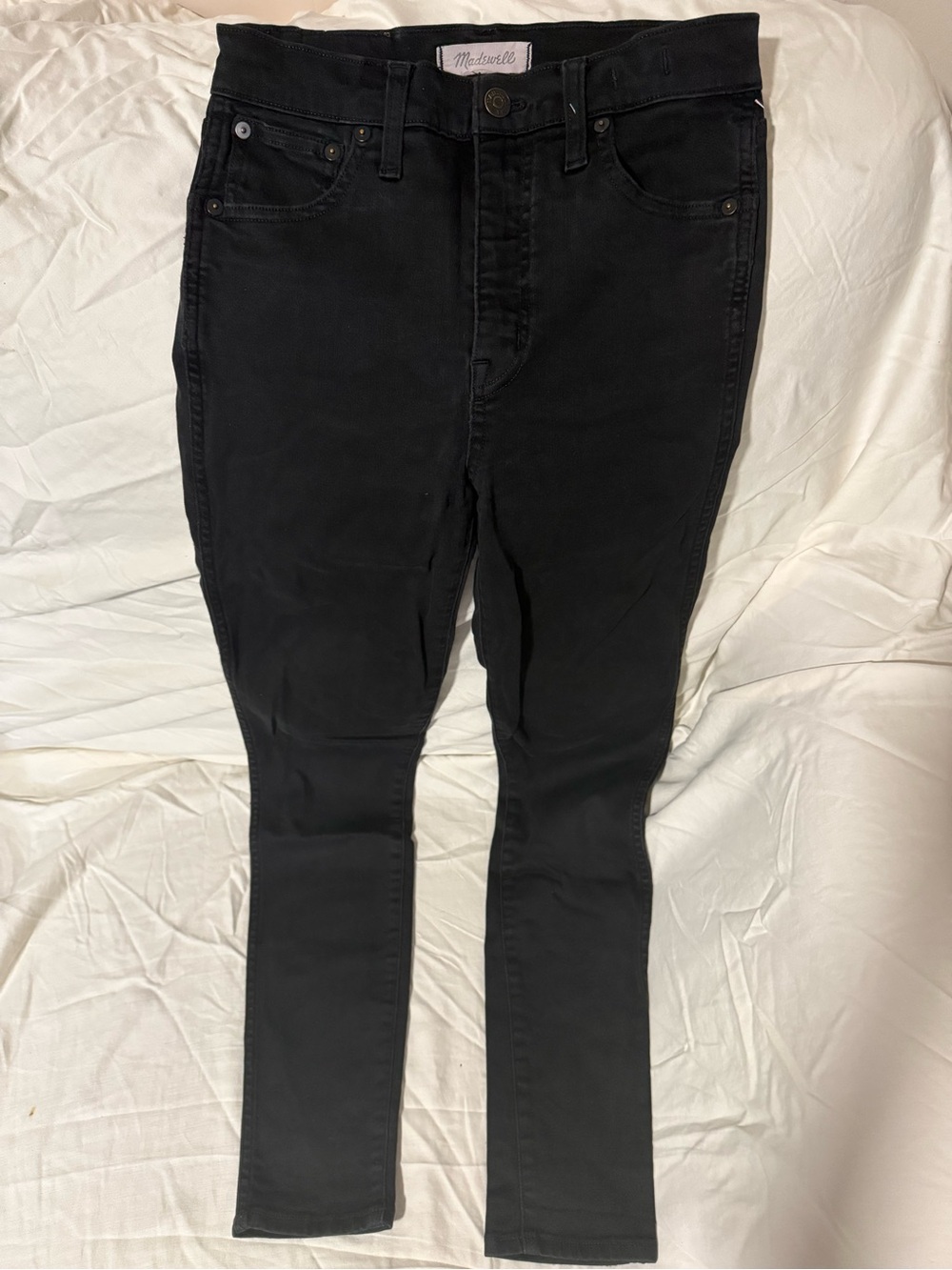 Madewell Black High-Rise Skinny Jeans
